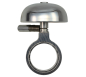 Preview: Crane Bell Co. Mini Karen Fahrradklingel mit Headset Spacer - Silber Poliert