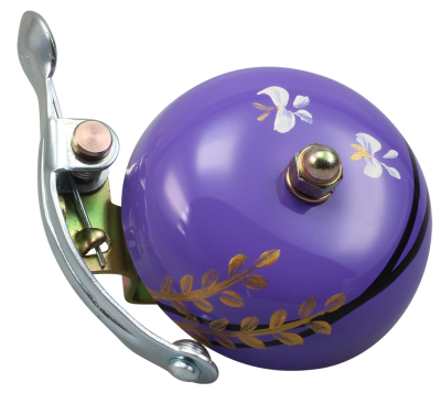 Crane Bell Co. Handbemalte Suzu Fahrradklingel mit Steel Band Mount - Chou