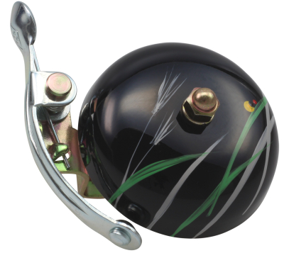 Crane Bell Co. Handbemalte Suzu Fahrradklingel mit Steel Band Mount - Hotaru