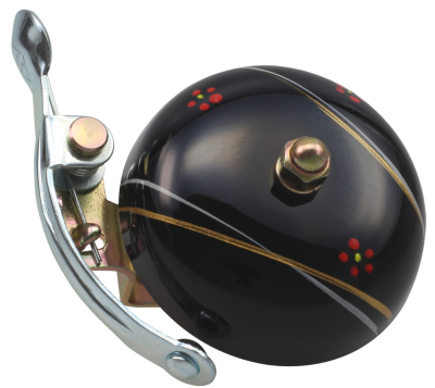 Crane Bell Co. Handbemalte Suzu Fahrradklingel mit Steel Band Mount - Yoru
