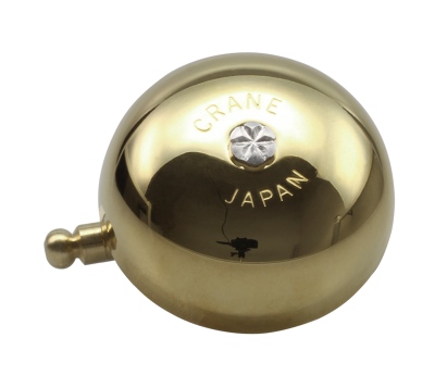 Crane Bell Co. Karen Bicycle Bell w/ Steel Band Mount - Gold