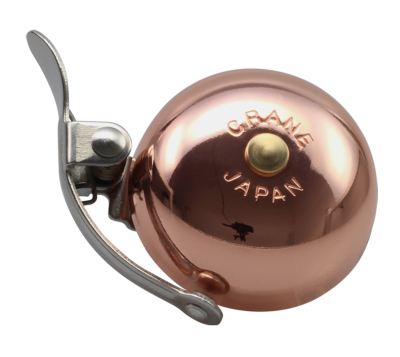 Crane Bell Co. Mini Suzu Bicycle Bell w/ Die Cast Mount - Copper