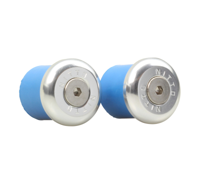 Nitto Bar End Caps - Silver