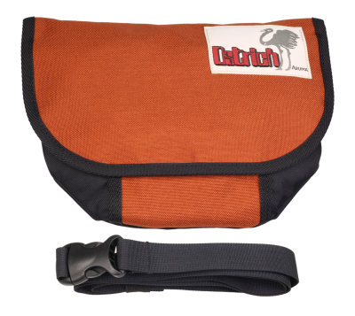 Ostrich Mini Messenger Bag - Terra Cotta