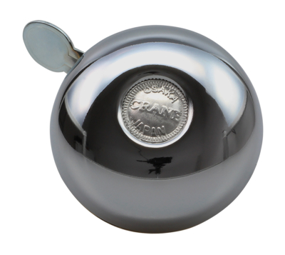 Crane Bell Co. Riten Bicycle Bell w/ Steel Band Mount - Chrome Plated