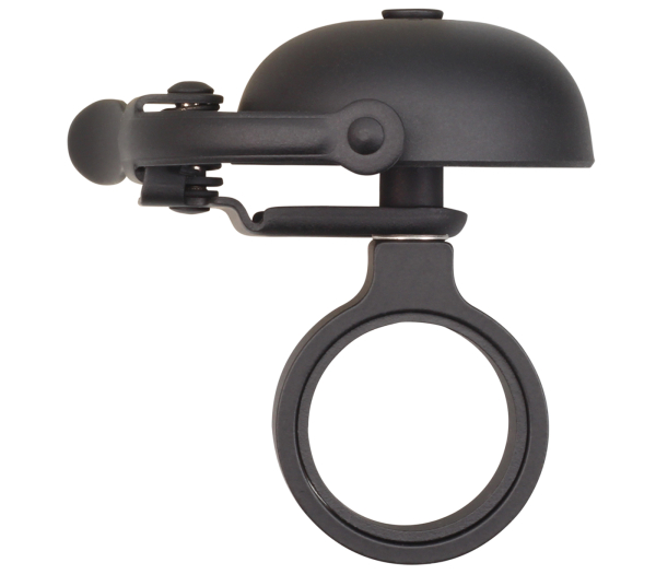 Crane Bell Co. Mini Suzu Fahrradklingel mit Headset Spacer - All Black