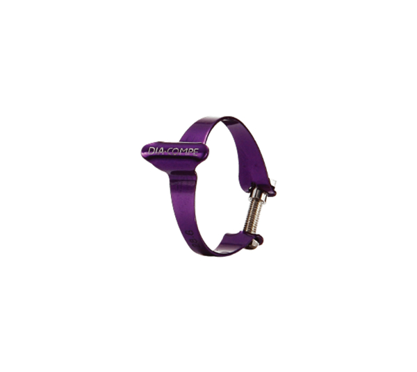 Dia-Compe Oberrohr Bremskabelklemme - Purple