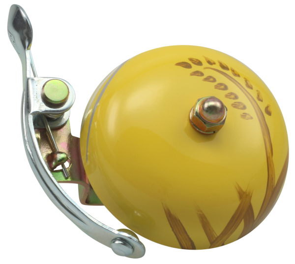 Crane Bell Co. Handbemalte Suzu Fahrradklingel mit Steel Band Mount - Aki