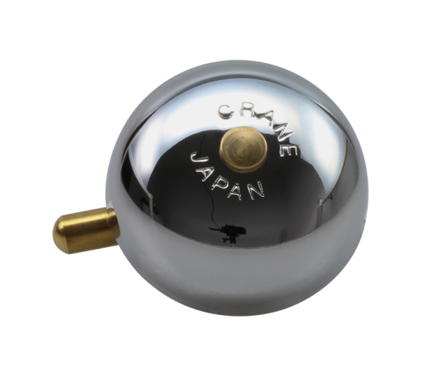 Crane Bell Co. Mini Karen Bicycle Bell w/ Steel Band Mount - Chrome Plated