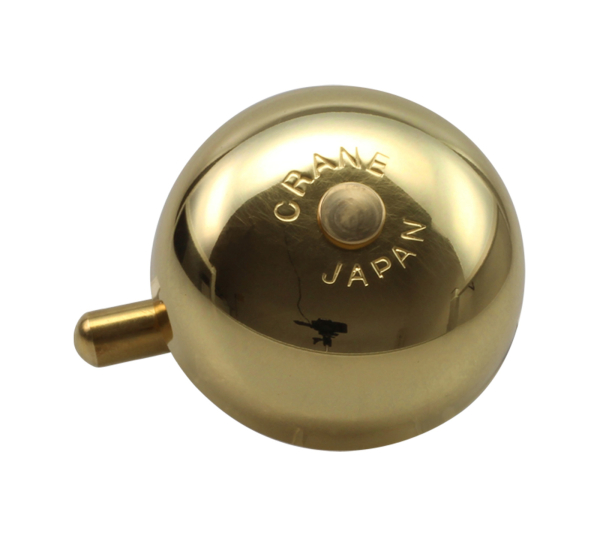 Crane Bell Co. Mini Karen Bicycle Bell w/ Headset Spacer - Gold