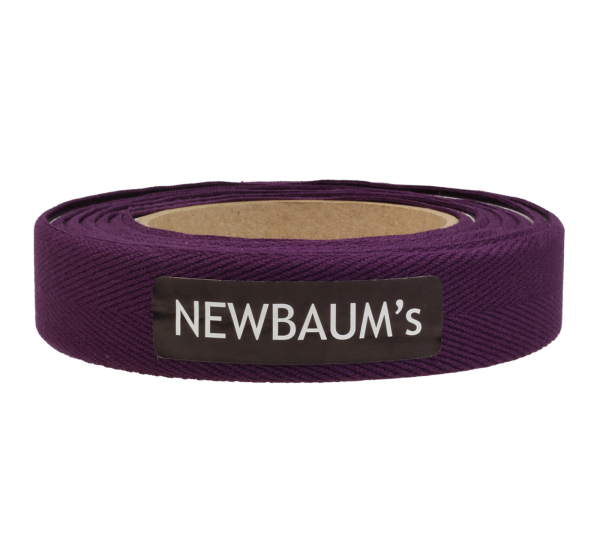 Newbaum`s Gepolstertes Baumwoll Lenkerband - Eggplant