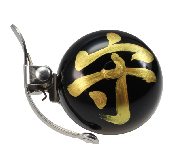 Crane Bell Co. Handbemalte Mini Suzu Fahrradklingel mit Steel Band Mount - Omamori Protect