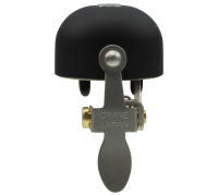 Crane Bell Co. E-Ne Fahrradklingel mit Clamp Band Mount - Stealth Black