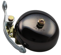 Crane Bell Co. Suzu Fahrradklingel mit Steel Band Mount - Neo Black